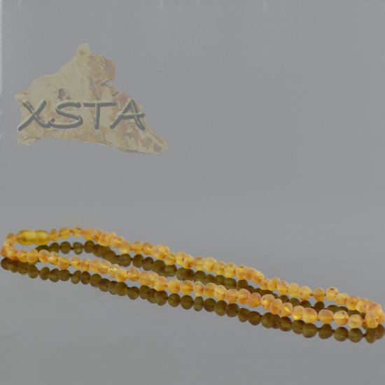 Amber necklace for adults unpolished baroque